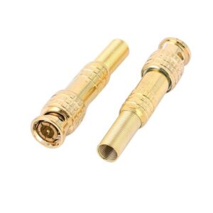 BNC MALE SPRING GOLD PLATED