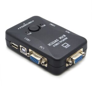2 Port USB 2.0 Monitor VGA KVM Switch